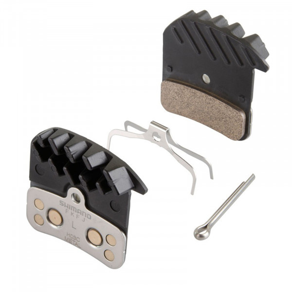 Shimano Scheibenbremsbeläge m. Kühlrippen H03C Metall BRM820/640