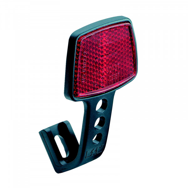 B&M Rückstrahler 313U mit U-förmigen Kunststoffhalter schwarz