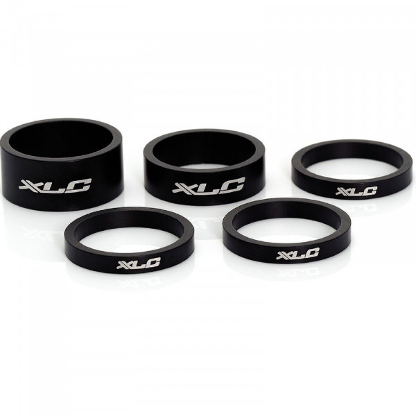 XLC A-Head Spacer-Set AS-A02 1 1/8" 5/10/15mm Alu schwarz matt
