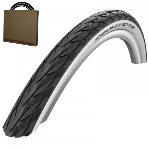Schwalbe Reifen Delta Cruiser HS431 26x1 3/8 schwarz/weiß