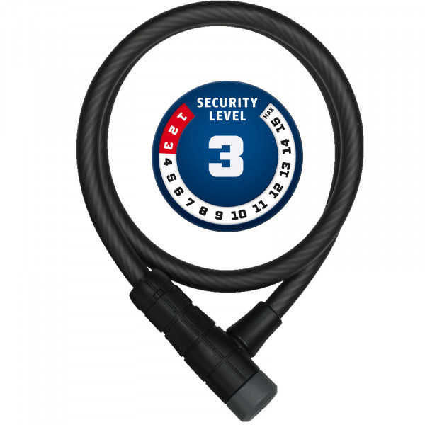 ABUS Kabelschloss Primo 5410K/85 schwarz 10x850mm Level3