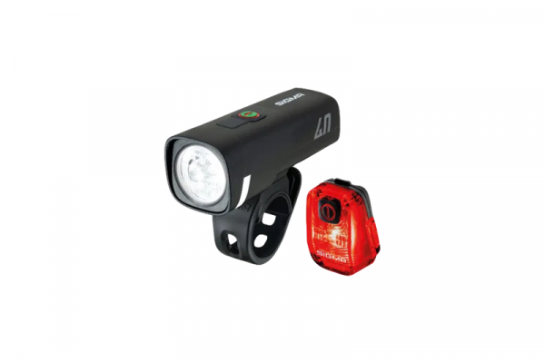 Sigma LED Akku Beleuchtungsset Aura 40 USB / Hiro 10 schwarz