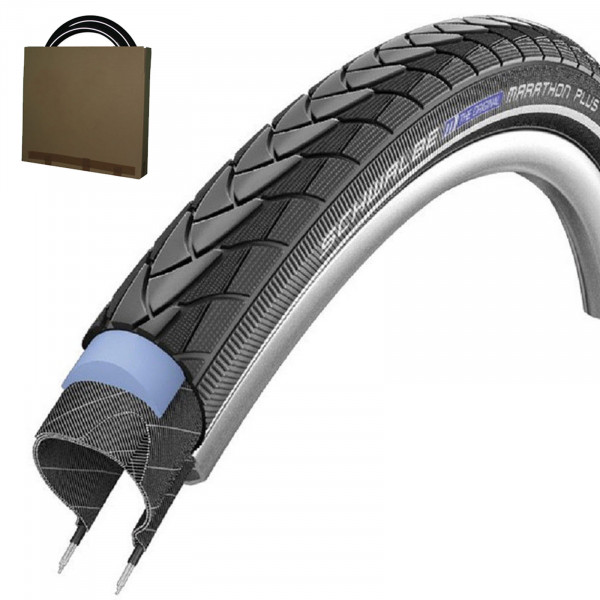 Schwalbe Reifen Marathon Plus HS440 16-28 Zoll Unplattbar schwarz Reflex
