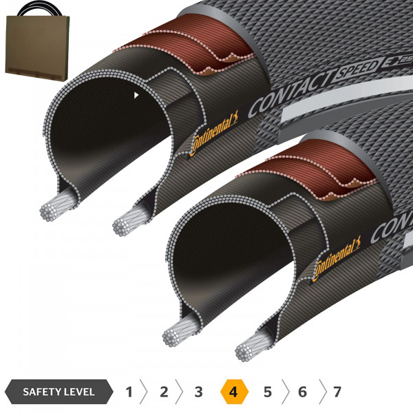 2x Continental Reifen Contact Speed 32-559 | 26x1.30 schwarz Reflex