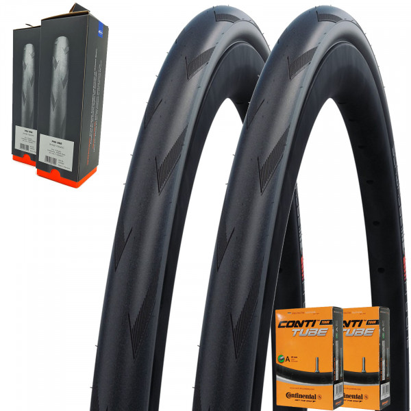 2x Schwalbe Faltreifen PRO ONE HS493A 25-622 V-Guard Addix Race schwarz m/o Schläuche