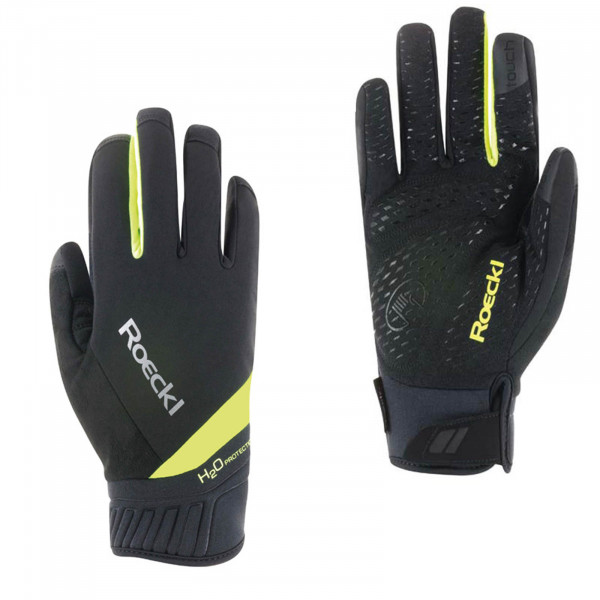 Roeckl Handschuhe Ranten schwarz/fluo yellow Größen sortiert