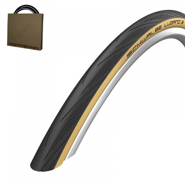 Schwalbe Reifen Lugano HS471 25-622 schwarz/Classic-Skin