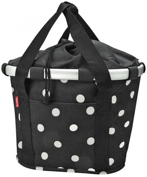 KLICKFIX Reisenthel Lenkertasche 35x28x26cm Bikebasket DOTS black