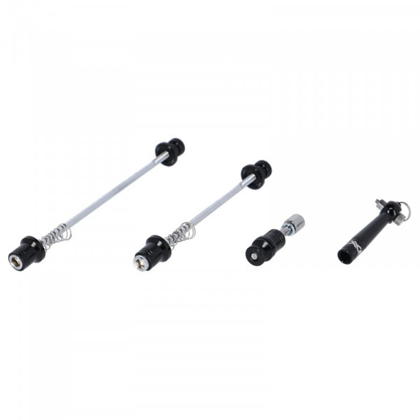 XLC Schnellspann-Set QR-L08 VR/HR/SSP diebstahlgesichert schwarz