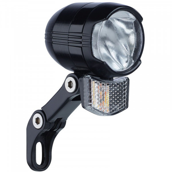 Büchel LED Scheinwerfer 120-Lux E-BIKE Shiny 120 mit Halter/Reflektor