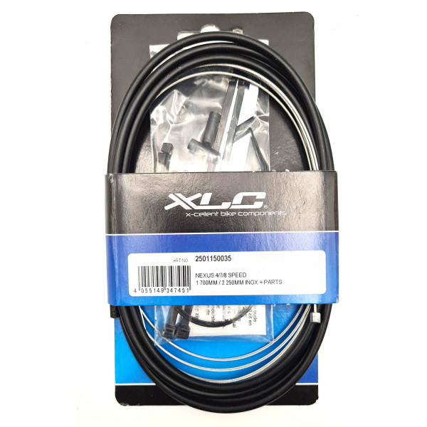 XLC Schaltzug-Kit 1700/2250mm SH-X21 schwarz pass. Nexus 4/7/8-Gg.