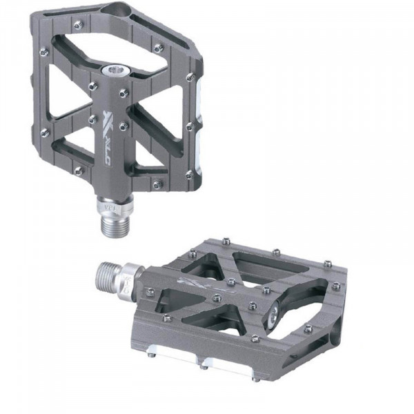 XLC MTB Freeride Plattformpedale PD-M12 Alu titan farbe