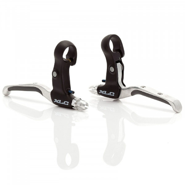 XLC Bremshebel Set V-Brake Gummiert BL-V05 schwarz/silber