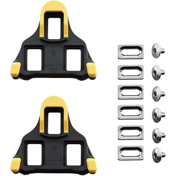 Shimano Schuhplatten SPD-SL SM-SH10 selbst ausrichtend 6° Bewegungsfreiheit GELB