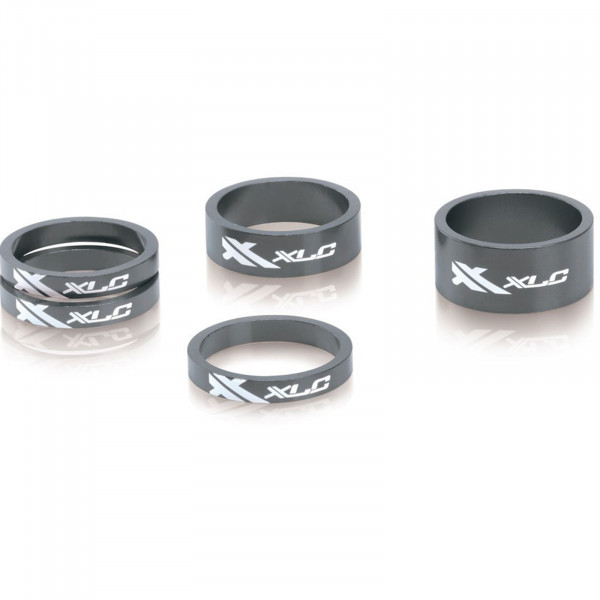 XLC A-Head Spacer-Set AS-A02 1 1/8" 5/10/15mm Alu titan