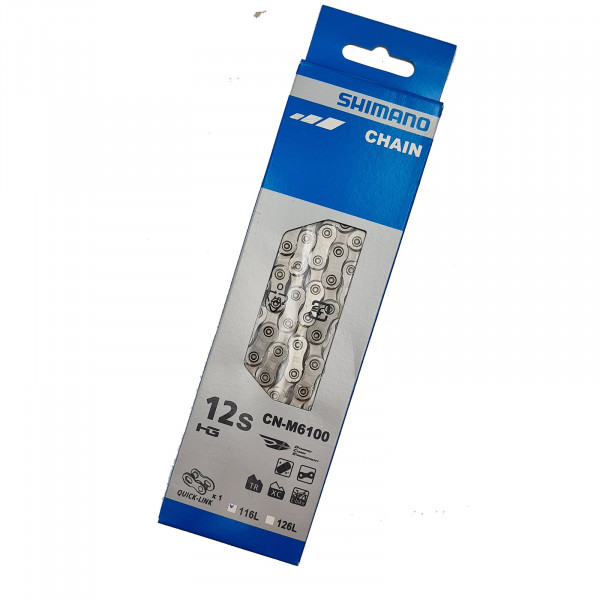 Shimano Fahrradkette 12-fach DEORE M6100 116-Glieder Quick Link