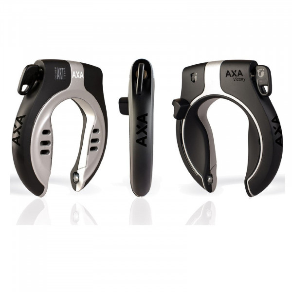 AXA Rahmenschloss Victory Direktmontage Schlüssel abziehbar schwarz/grau