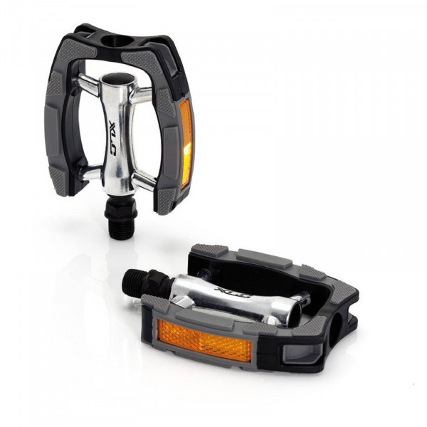 XLC City | Trekking Pedale PD-C07 Alu schwarz/silber/grau