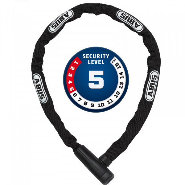ABUS Kettenschloss Steel-O-Chain 5805K/750 schwarz 5x750mm Level5