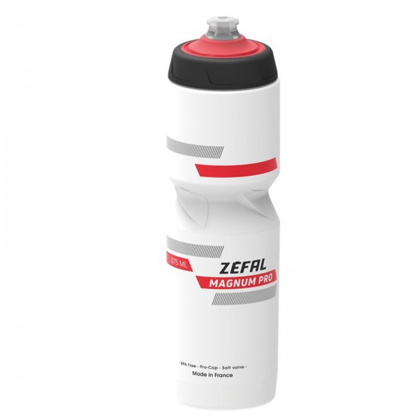 ZEFAL Trinkflasche Magnum Pro 975ml white/red/black