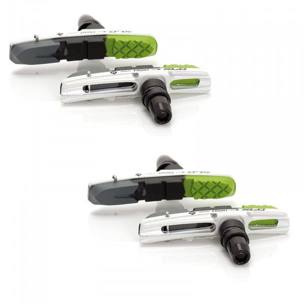 XLC Bremsschuhe V-Brake Cartr. BS-V06 72mm Inb. 3-farb. 4-er