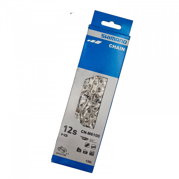 Shimano Fahrradkette 12-fach DEORE M6100 138-Glieder Quick Link