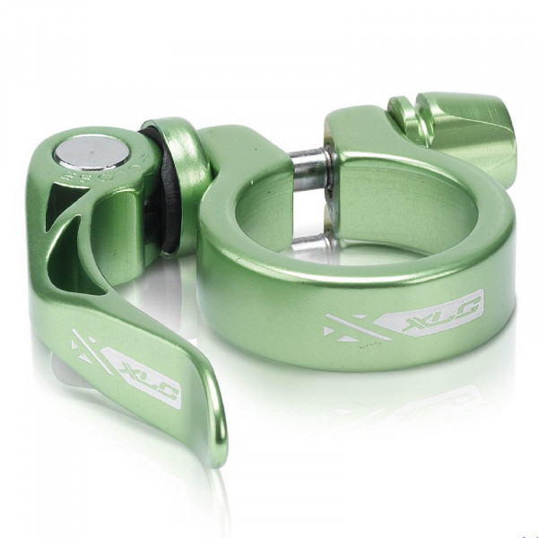 XLC Sattelklemmschelle PC-L04 m. Schnellspanner 34,9mm limegreen