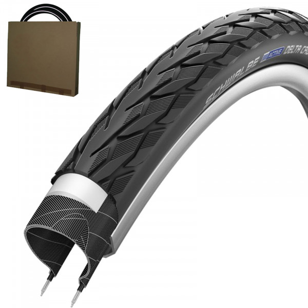 Schwalbe Reifen Delta Cruiser Plus HS431 26x1 3/8 | 37-590 schwarz Reflex