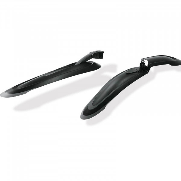 XLC Schutzblech Set MG-C25 schwarz/grau für Federgabel u. Sattelstütze