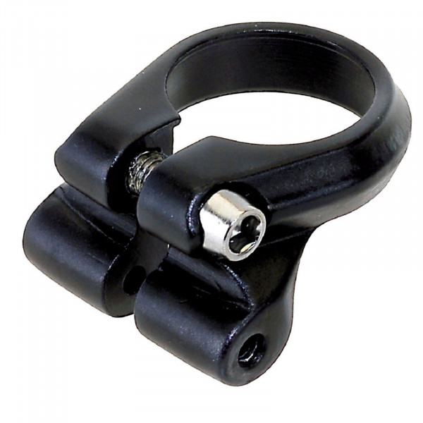 Mighty Sattelstützklemme 34,9mm m. Gepäckträgerbefestigung schwarz