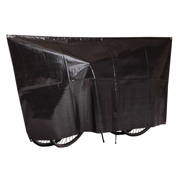VK Fahrrad Schutzhülle Duo 130 x 250cm mit Ösen schwarz