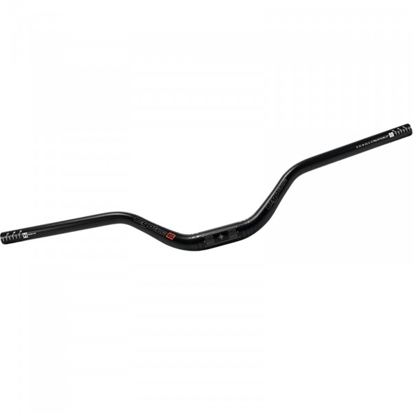 Ergotec Lenker Alu Riser-Bar 31,8mm 780mm 70mm 12° schwarz matt Level 6