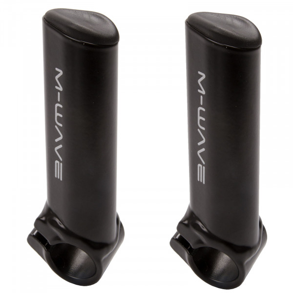 M-Wave Bar-Ends gerade Alu schwarz matt