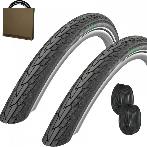 2x Schwalbe Reifen Road Cruiser HS484 20-28" schwarz Reflex m/o Schläuche
