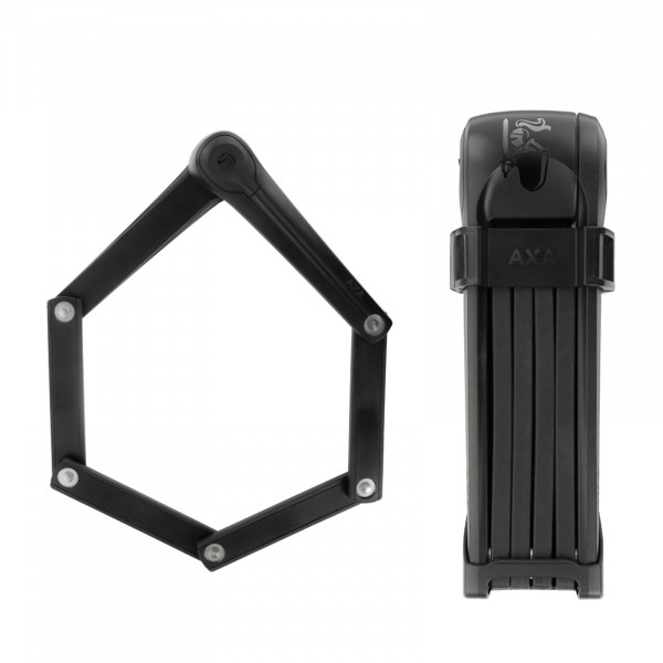 AXA Faltschloss Fold 85 schwarz m. Kastenhalter