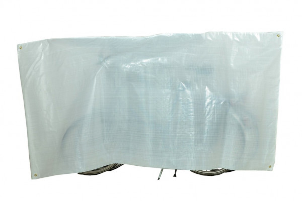 VK Fahrrad Schutzhülle Duo 130 x 250cm mit Ösen weiß