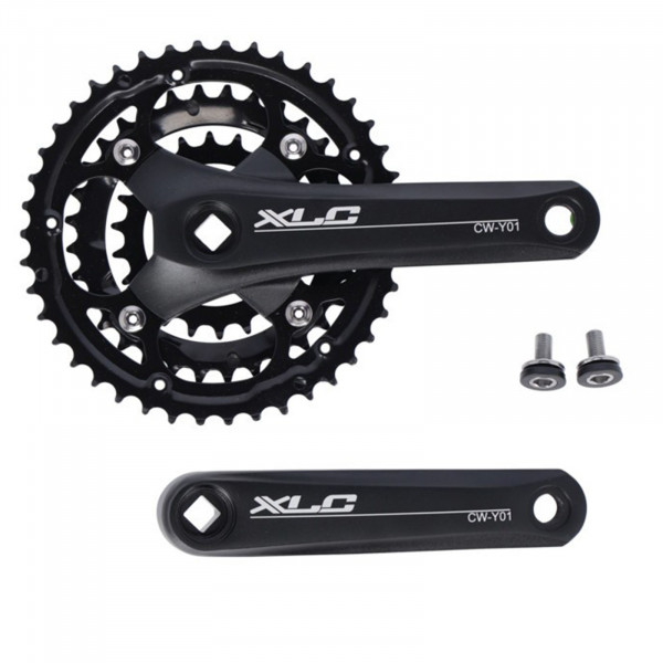 XLC Kettenradgarnitur KID CW-Y01 Alu 152mm 42/32/22 Zähne schwarz