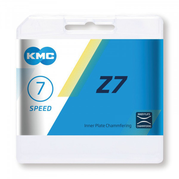 KMC Kette Z7 1/2x3/32" 114 Glieder 7,3mm 6/7-fach schwarz/braun
