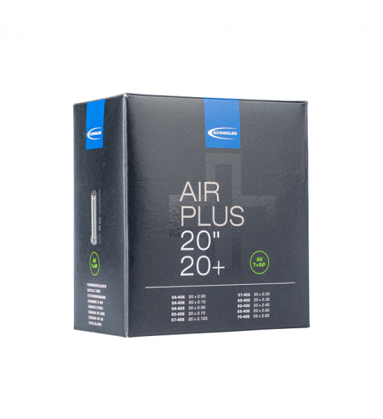 Schwalbe Schlauch 20 Zoll Plus Air Plus AV 7+ AP 54/70-406 Autoventil