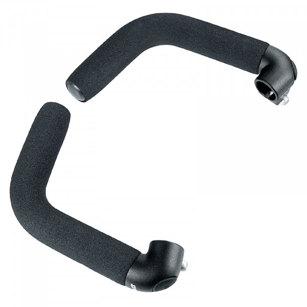 Ergotec Bar-Ends 360° verstellbar Alu schwarz-sand Außenkl./Griffüberzug