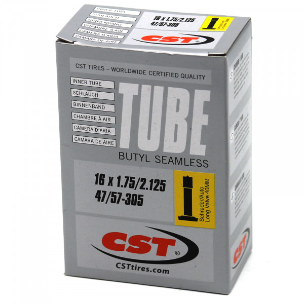 CST Schlauch 16 Zoll Silver 16x1.75-2.125 | 47/57-305 Autoventil 40mm