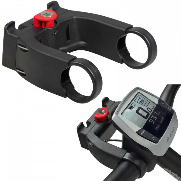 KLICKFIX Adapter/Halter E-Bike abschließbar 22-31,8mm schwarz