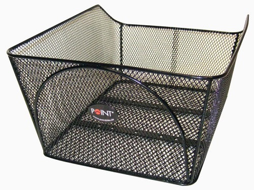 POINT Schultaschenkorb LÄNGS engmaschig schwarz 45x34x20 cm Festmontage m. Zubehör