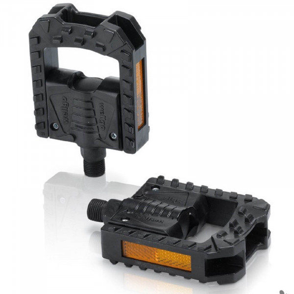 XLC Faltpedale PD-F01 Kunststoff schwarz Reflektor