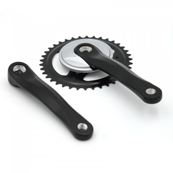 Kettenradgarnitur 4-kant 38Z schwarz matt