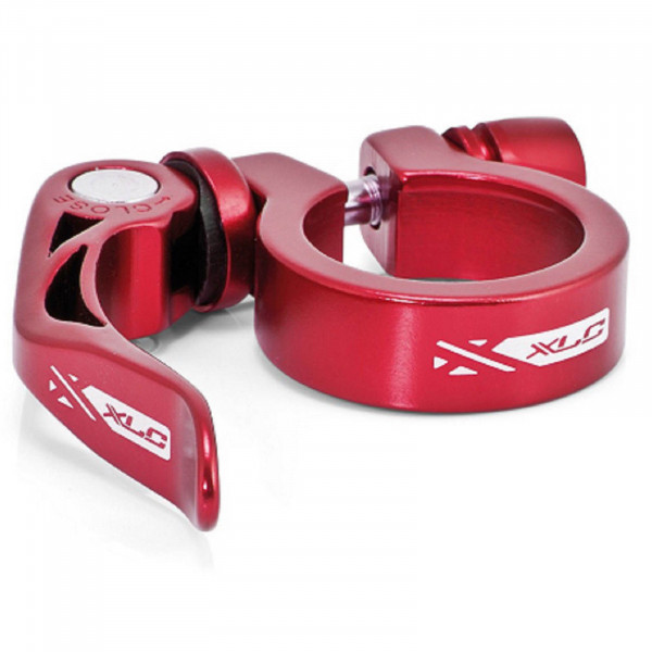 XLC Sattelklemme PC-L04 m. Schnellspanner 31,8mm rot