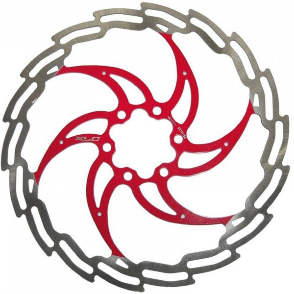 XLC Bremsscheibe BR-X02 160mm 6-loch silber/rot