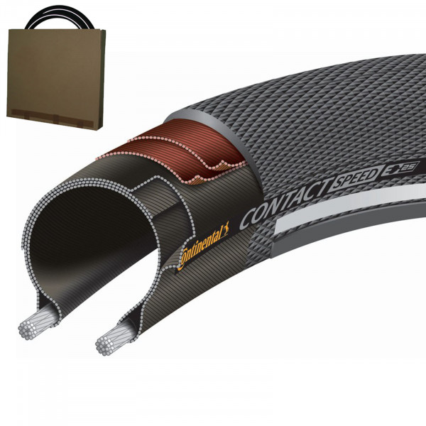 Continental Reifen Contact Speed 42-622 | 28x1.60 schwarz Reflex
