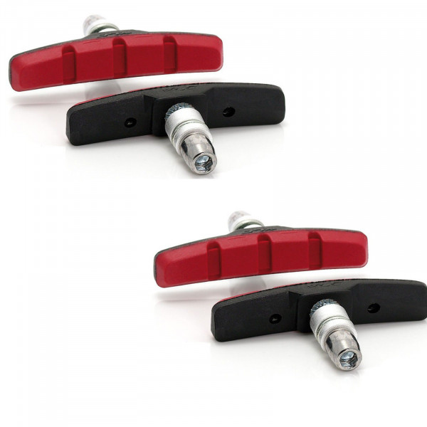 XLC Bremsschuhe V-Brake BS-V01 70mm Inbus schw./rot 4-er Set