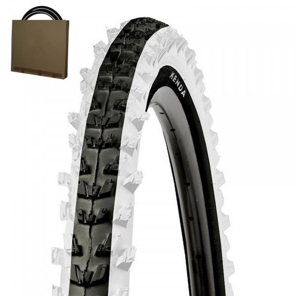 Kenda MTB Fahrrad Reifen K-829 24x1.95 | 50-507 schwarz/weiß